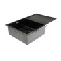 Кухонна мийка Platinum Handmade PVD Н 780х500х200 L чорна (з кріпленням і отвором під змішувач)