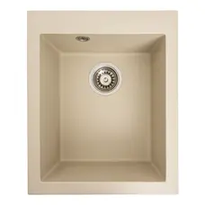 Гранітна мийка для кухні Platinum 4150 SOKIL матова (айворі)