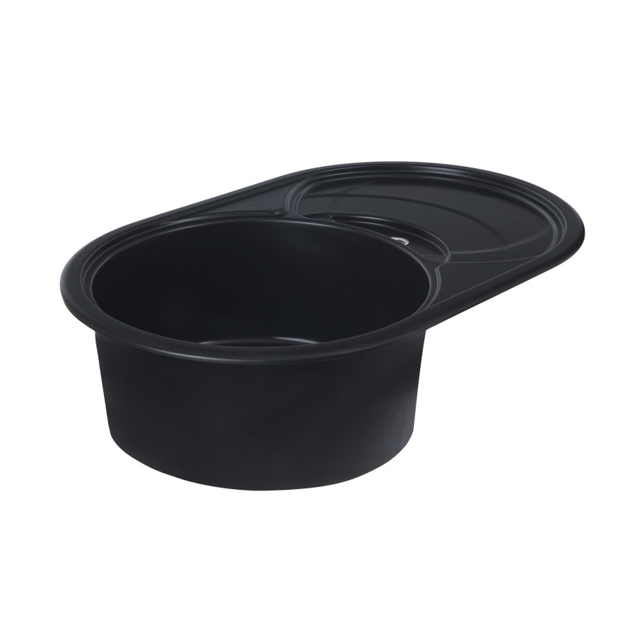 Гранітна мийка для кухні Platinum 7750 GAZZO глянець Чорна