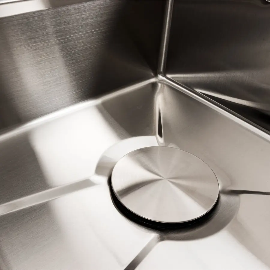 Кухонная мойка 75*45М сатин Platinum Handmade "Водопад"