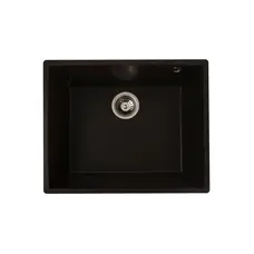 Гранітна мийка для кухні Platinum 5444 OASIS матова Шоколад