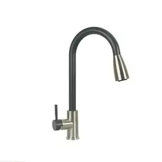 Змішувач з висувним виливом Platinum KT 8203 (8614) Антрацит комбі Змішувач з висувним виливом Platinum KT 8203 (8614) Антрацит комбі