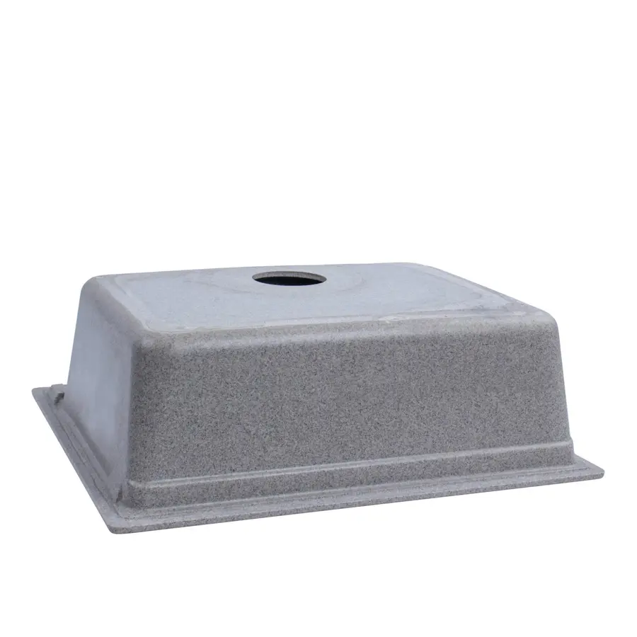 Гранітна мийка для кухні Platinum 5751 NIKA глянець Сіра