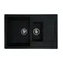 Гранітна мийка для кухні Platinum 7850W TOSKANA матова Чорна GOLD