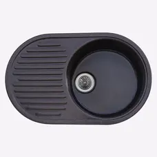 Гранітна мийка для кухні Platinum 7346 ASTORIA глянець Мокко