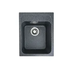 Гранітна мийка для кухні Platinum 4050 RUBY глянець Графіт