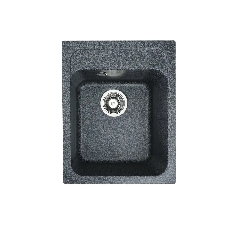 Гранітна мийка для кухні Platinum 4050 RUBY глянець Графіт