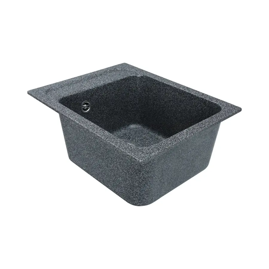 Гранітна мийка для кухні Platinum 4050 RUBY глянець Графіт