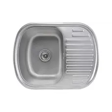 Кухонна мийка з нержавіючої сталі Platinum САТИН 6349 (0,8/180 мм)