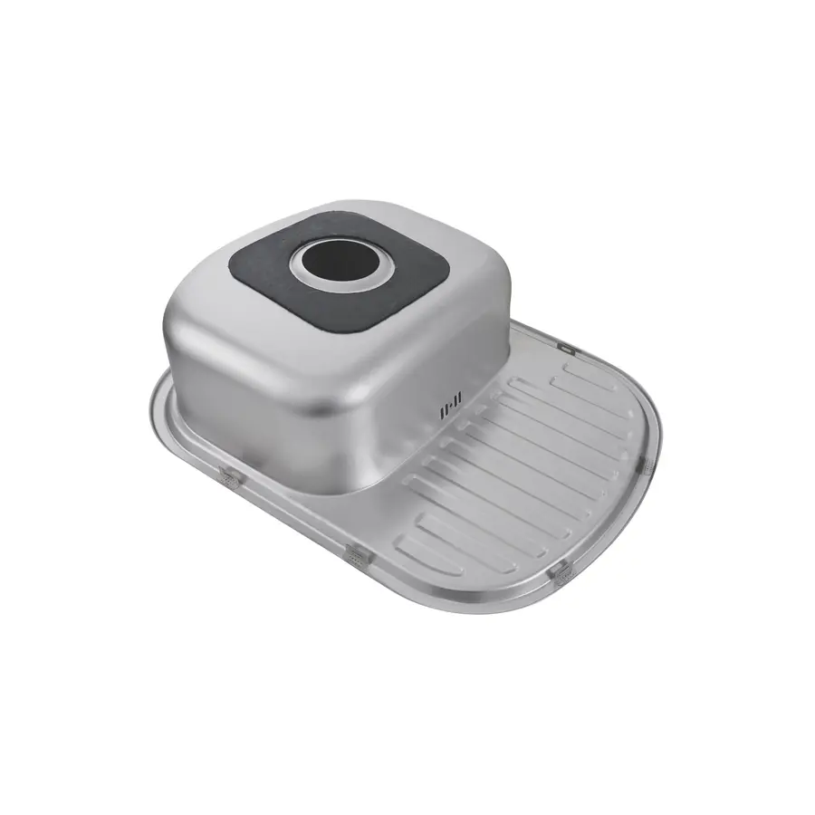 Кухонна мийка з нержавіючої сталі Platinum САТИН 6349 (0,8/180 мм)