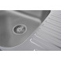 Кухонна мийка з нержавіючої сталі Platinum САТИН 6349 (0,8/180 мм)