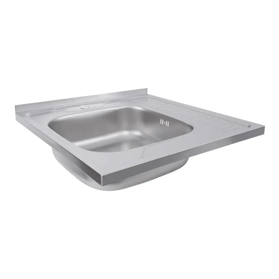 Кухонна мийка з нержавіючої сталі Platinum САТИН 6060 L (0,7/160 мм)