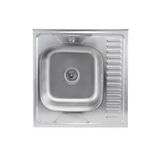 Кухонна мийка з нержавіючої сталі Platinum САТИН 6060 L (0,7/160 мм)