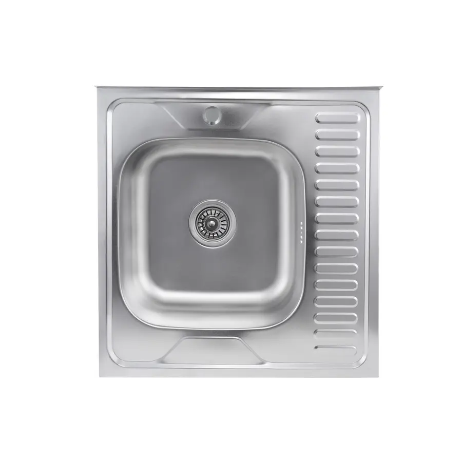 Кухонна мийка з нержавіючої сталі Platinum САТИН 6060 L (0,7/160 мм)