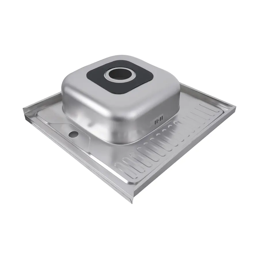 Кухонна мийка з нержавіючої сталі Platinum САТИН 6060 L (0,7/160 мм)