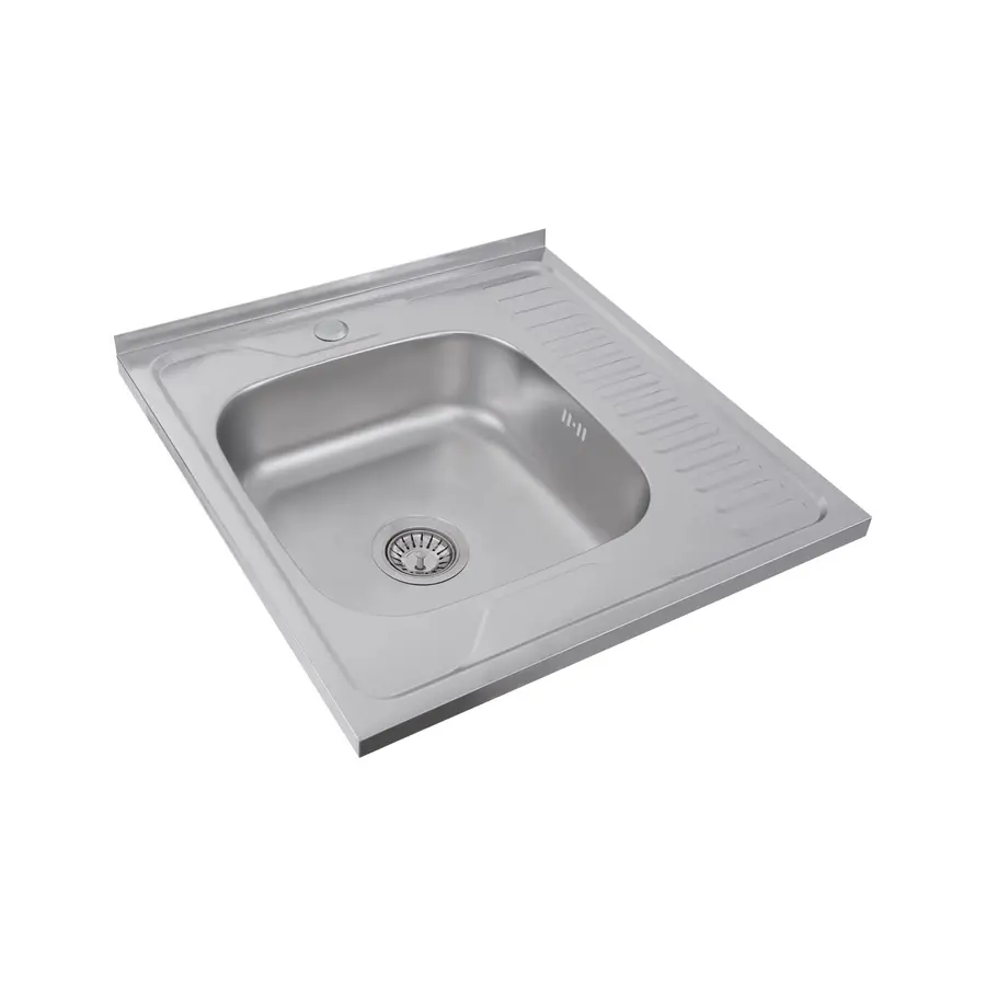 Кухонна мийка з нержавіючої сталі Platinum САТИН 6060 L (0,7/160 мм)