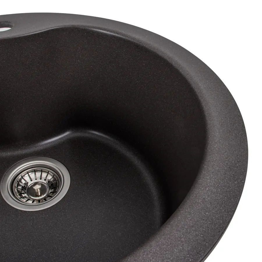 Гранитная мойка для кухни Platinum 480 TURAS матовая Гренадин