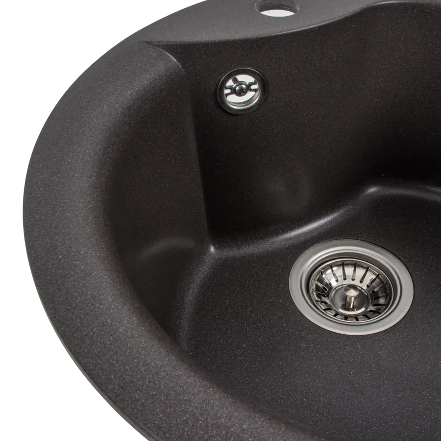 Гранитная мойка для кухни Platinum 480 TURAS матовая Гренадин