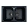 Гранітна мийка для кухні Platinum 7950 Equatoria глянець Антрацит