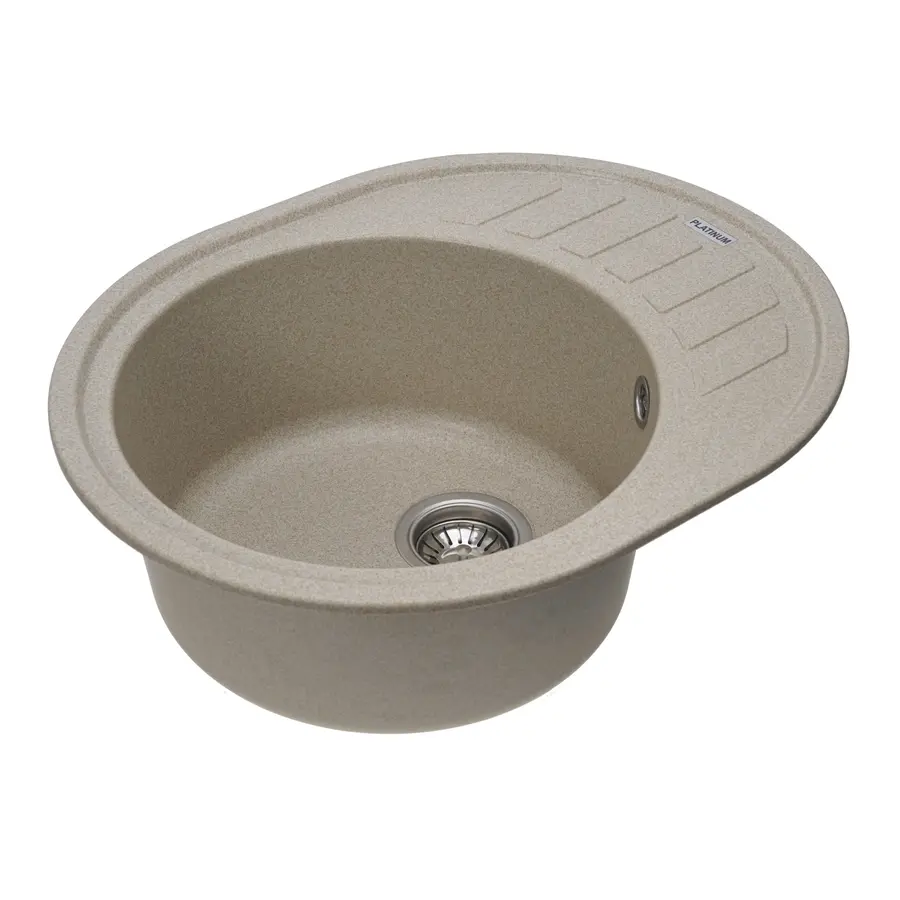 Гранітна мийка для кухні Platinum 6250 SOUL матова Сафарі