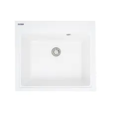 Мийка гранітна Platinum 5852 VESTA матова Білосніжна