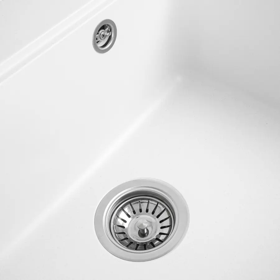 Мийка гранітна Platinum 5852 VESTA матова Білосніжна
