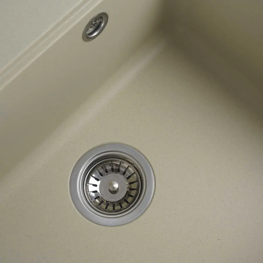 Гранітна мийка для кухні Platinum 5852 VESTA матова Айворі