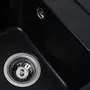 Гранітна мийка для кухні Platinum 4050 KORRADO матова Чорна