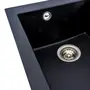 Гранітна мийка для кухні Platinum 4150 SOKIL матова (чорна)