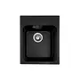 Гранітна мийка для кухні Platinum 4050 RUBY глянець Чорна
