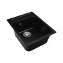 Гранітна мийка для кухні Platinum 4050 RUBY глянець Чорна