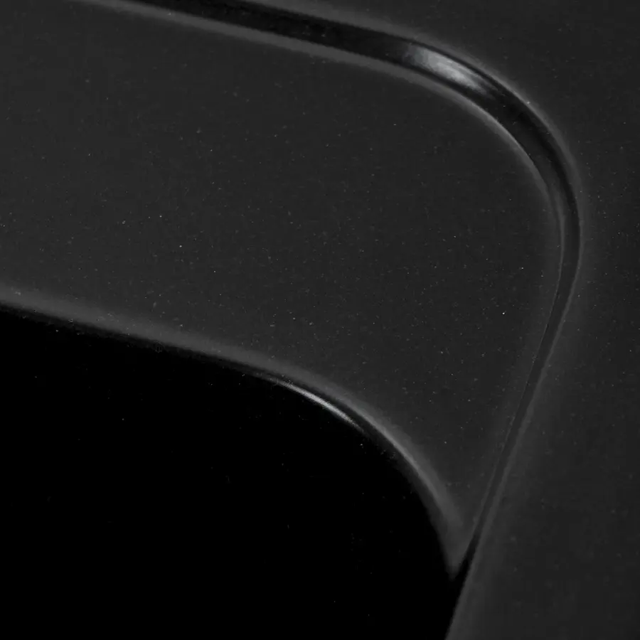 Гранітна мийка для кухні Platinum 4050 RUBY глянець Чорна