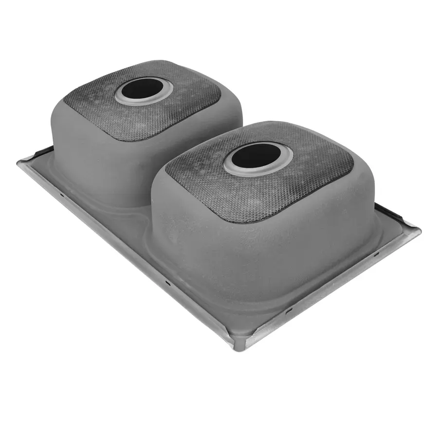 Кухонна мийка з нержавіючої сталі прямокутна Platinum ДЕКОР 7848D (0,8/180 мм)