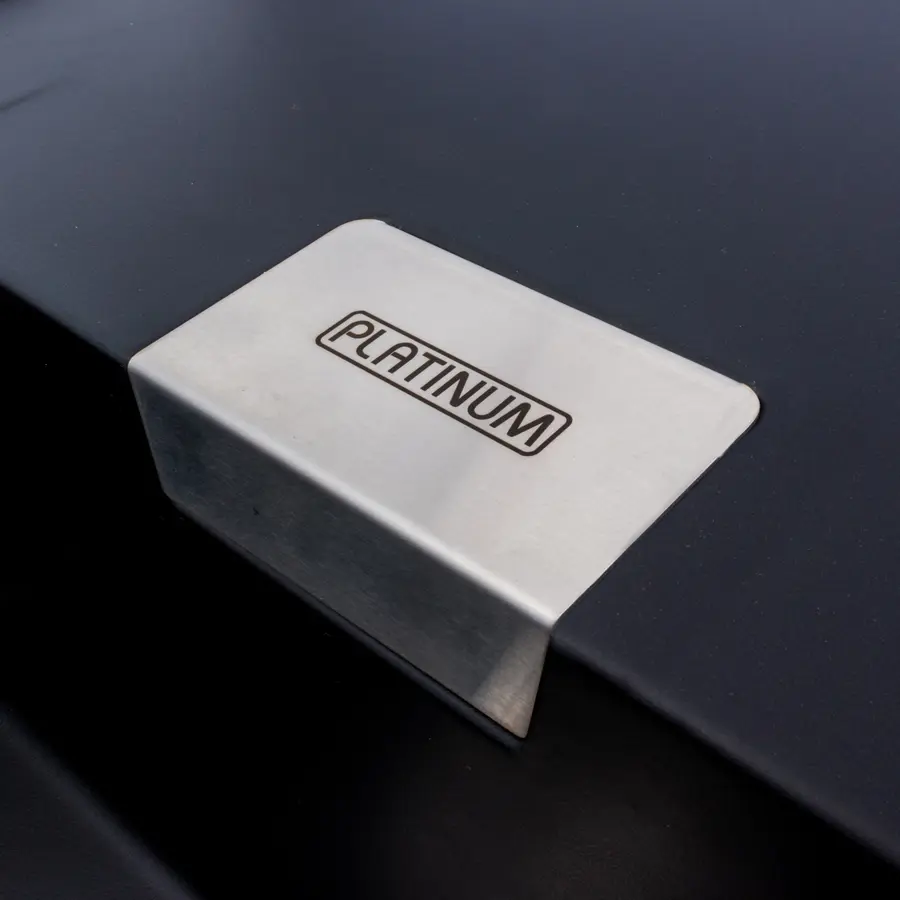 Гранітна мийка для кухні Platinum 8650 DIAMOND матова (чорна)