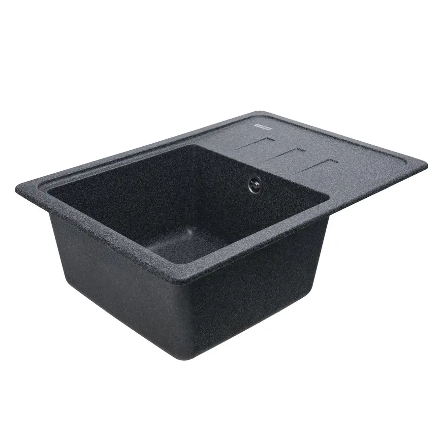 Гранітна мийка для кухні Platinum 6243 LIANA матова Графіт