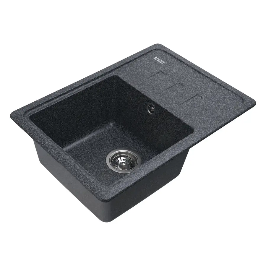 Гранітна мийка для кухні Platinum 6243 LIANA матова Графіт