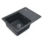 Гранітна мийка для кухні Platinum 6243 LIANA матова Графіт