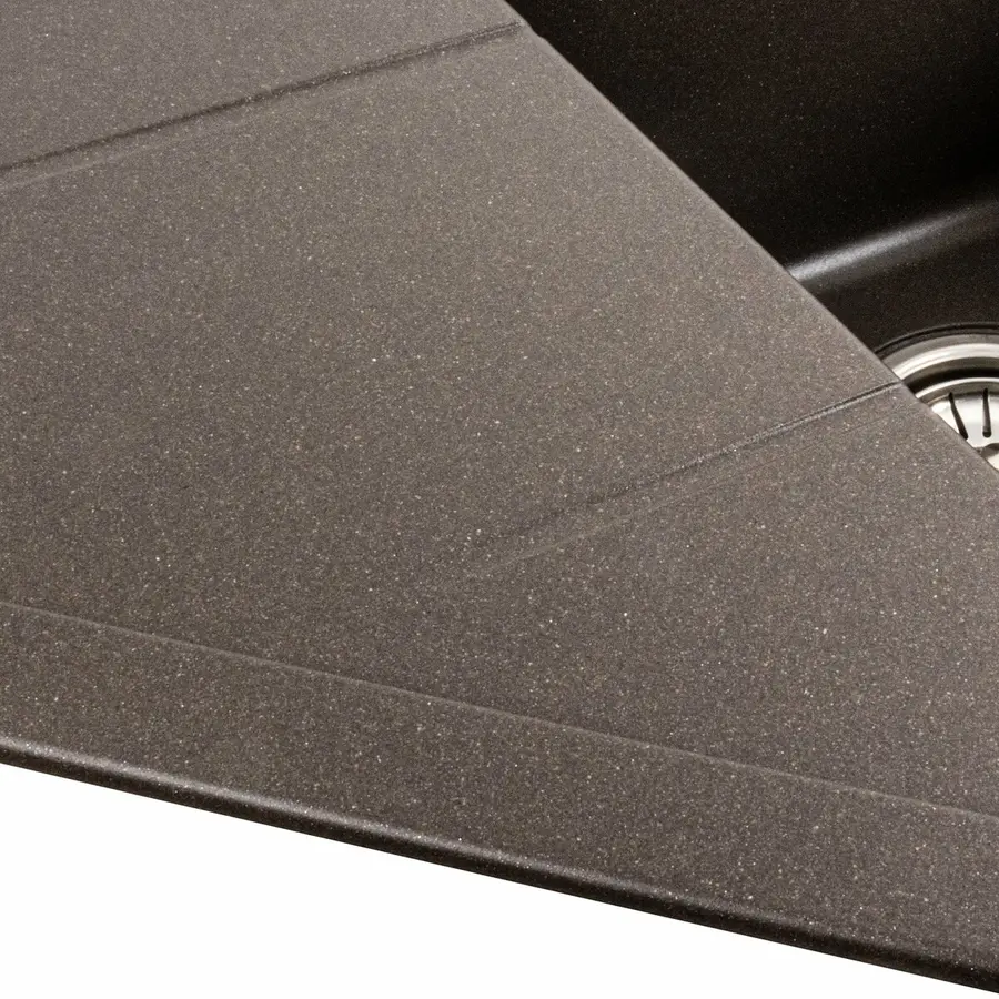 Гранітна мийка для кухні Platinum 9950 PANDORA матова Темна скеля