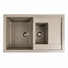 Гранітна мийка для кухні Platinum 7850W TOSKANA матовий Титан