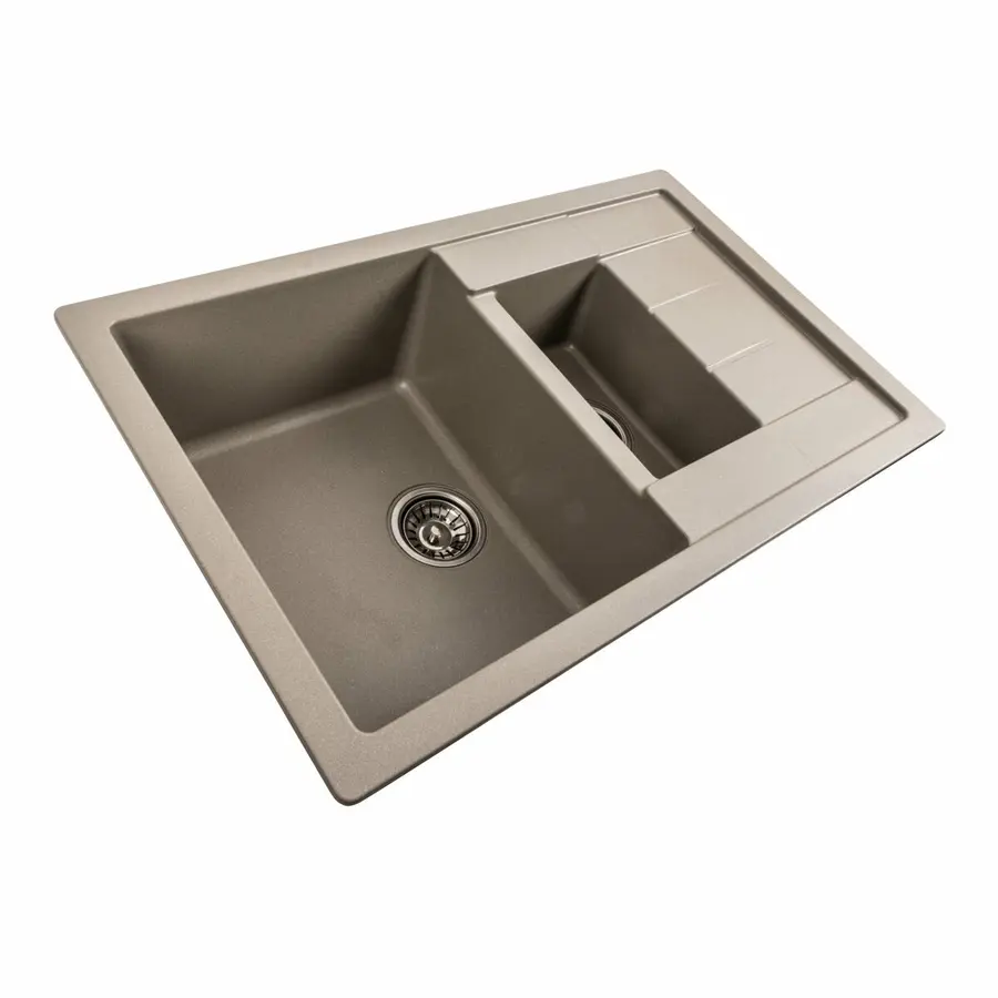 Гранітна мийка для кухні Platinum 7850W TOSKANA матовий Титан