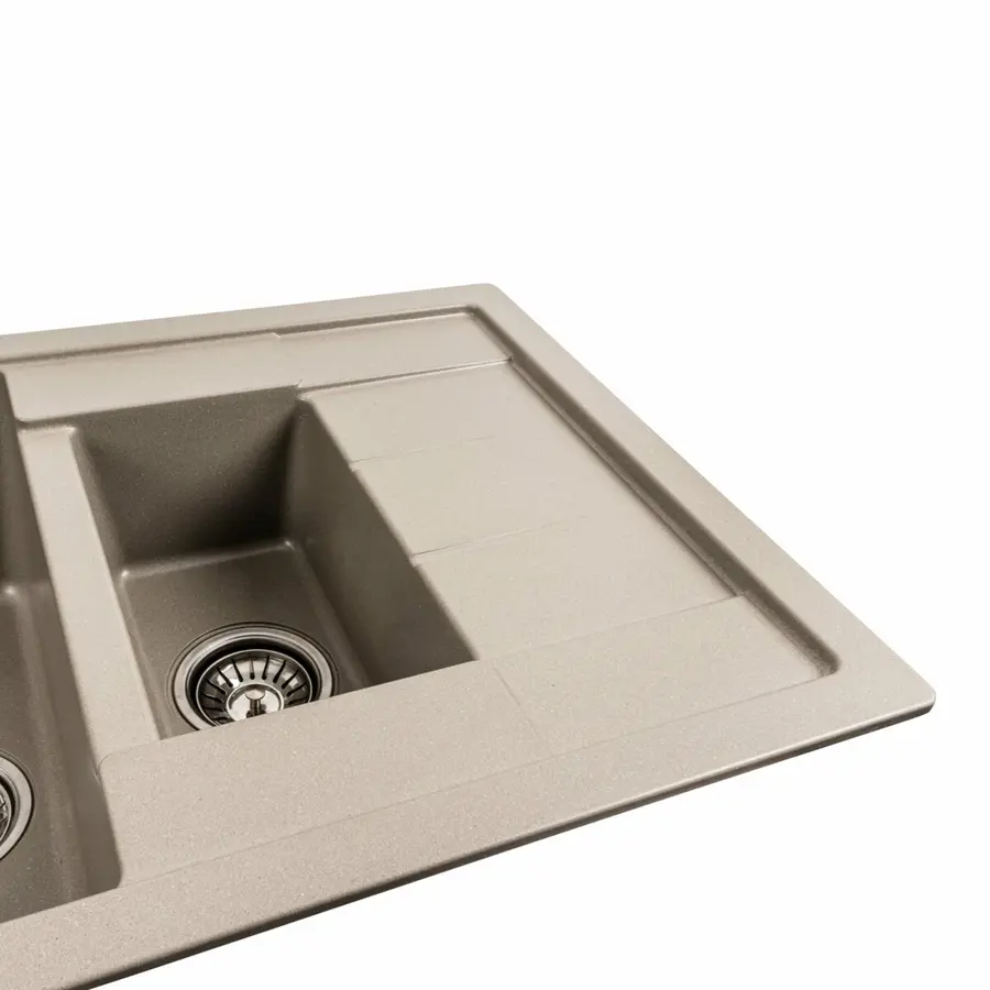 Гранітна мийка для кухні Platinum 7850W TOSKANA матовий Титан