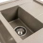 Гранітна мийка для кухні Platinum 7850W TOSKANA матовий Титан