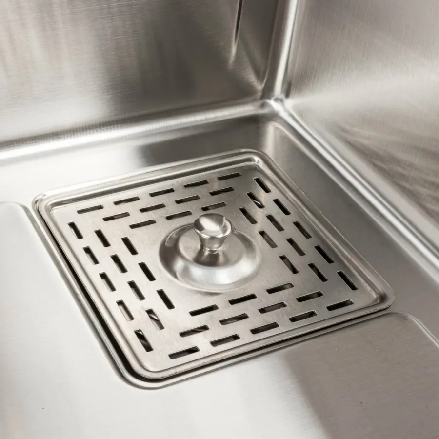 Кухонная мойка 75*45B PVD сатин Platinum Handmade "ВОДОСПАД"