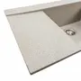 Гранітна мийка для кухні Platinum 9651 ATLAS матовий Сірий