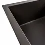 Гранитная мойка для кухни Platinum 6550 LOTOS матовая Темная скала