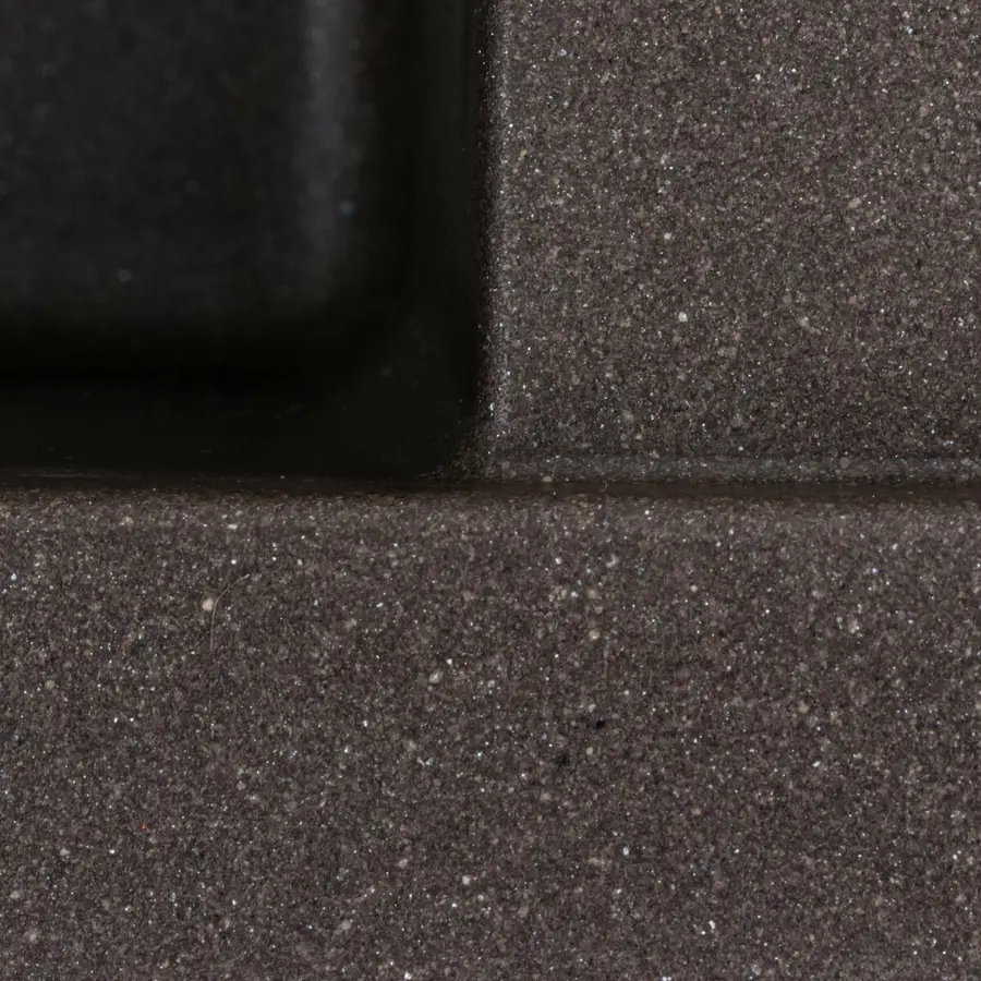 Гранитная мойка для кухни Platinum 6550 LOTOS матовая Темная скала