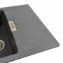 Гранитная мойка для кухни Platinum 6250 ZIRKONE матовый Серый муссон
