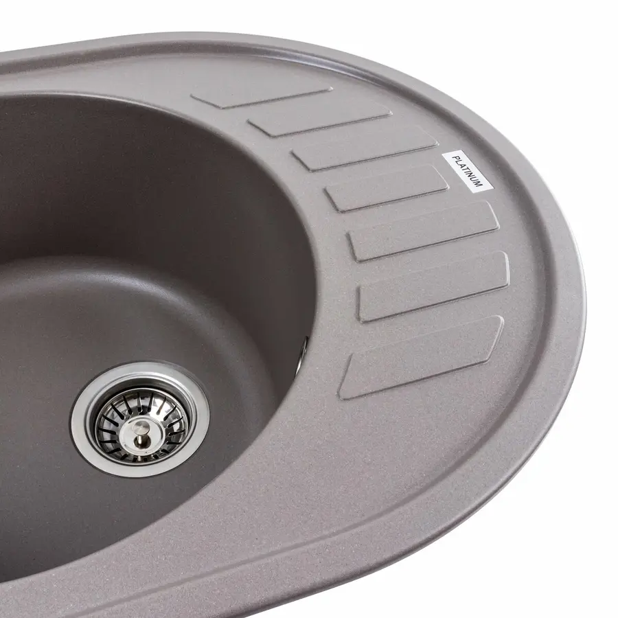 Гранітна мийка для кухні Platinum 6250 SOUL матова Дюна