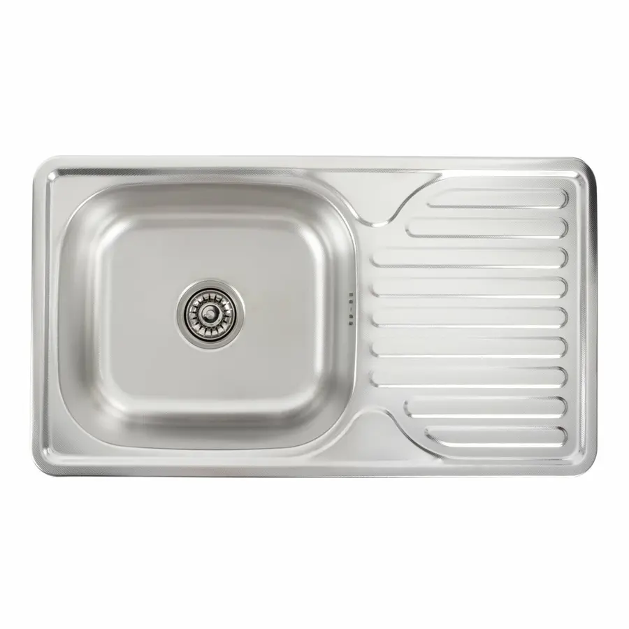 Кухонна мийка з нержавіючої сталі Valeso ДЕКОР 7642 (0,8/180 мм)