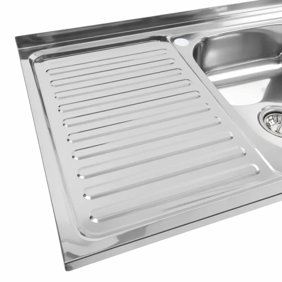 Кухонна мийка з нержавіючої сталі Valeso ПОЛІРОВКА 8050 R (0,7/160 мм)